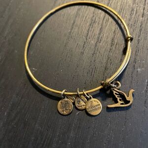 Alex and Ani Gold Positivity Charm Bracelet